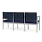 Lesro Lenox 3 Seat Tandem Seating W/ Arms, 64.5 in W 24.5 in L 32 in H LS3103 - alternate 2